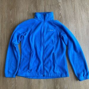 Columbia Blue Fleece Zip Up Jacket